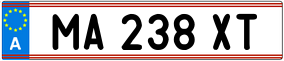 Trailer License Plate